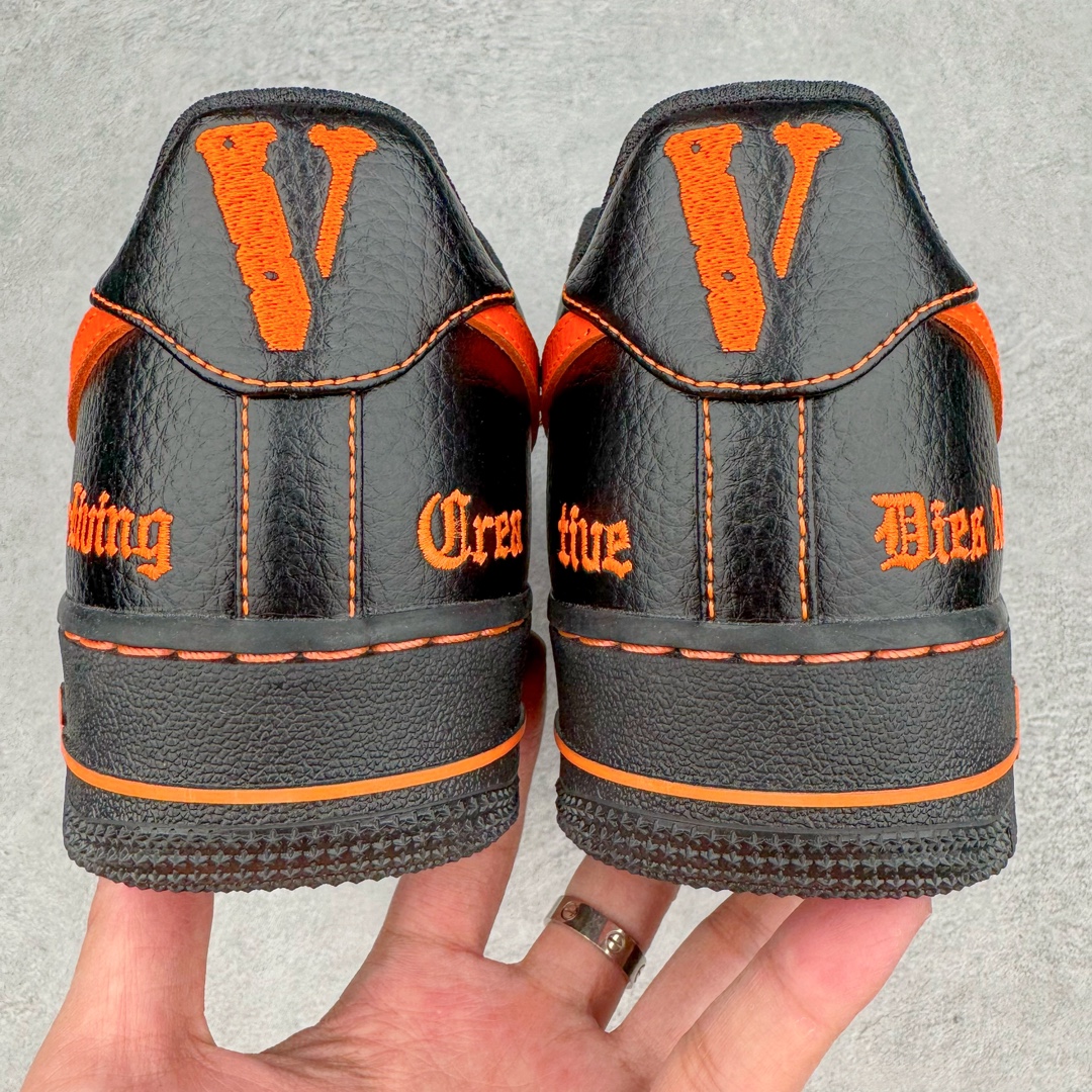  Top VLONE Air Force 1 Low Orang  低筒 防滑轻便 休闲鞋 板鞋 男鞋 女鞋 波鞋  黑橙 AA5360-001