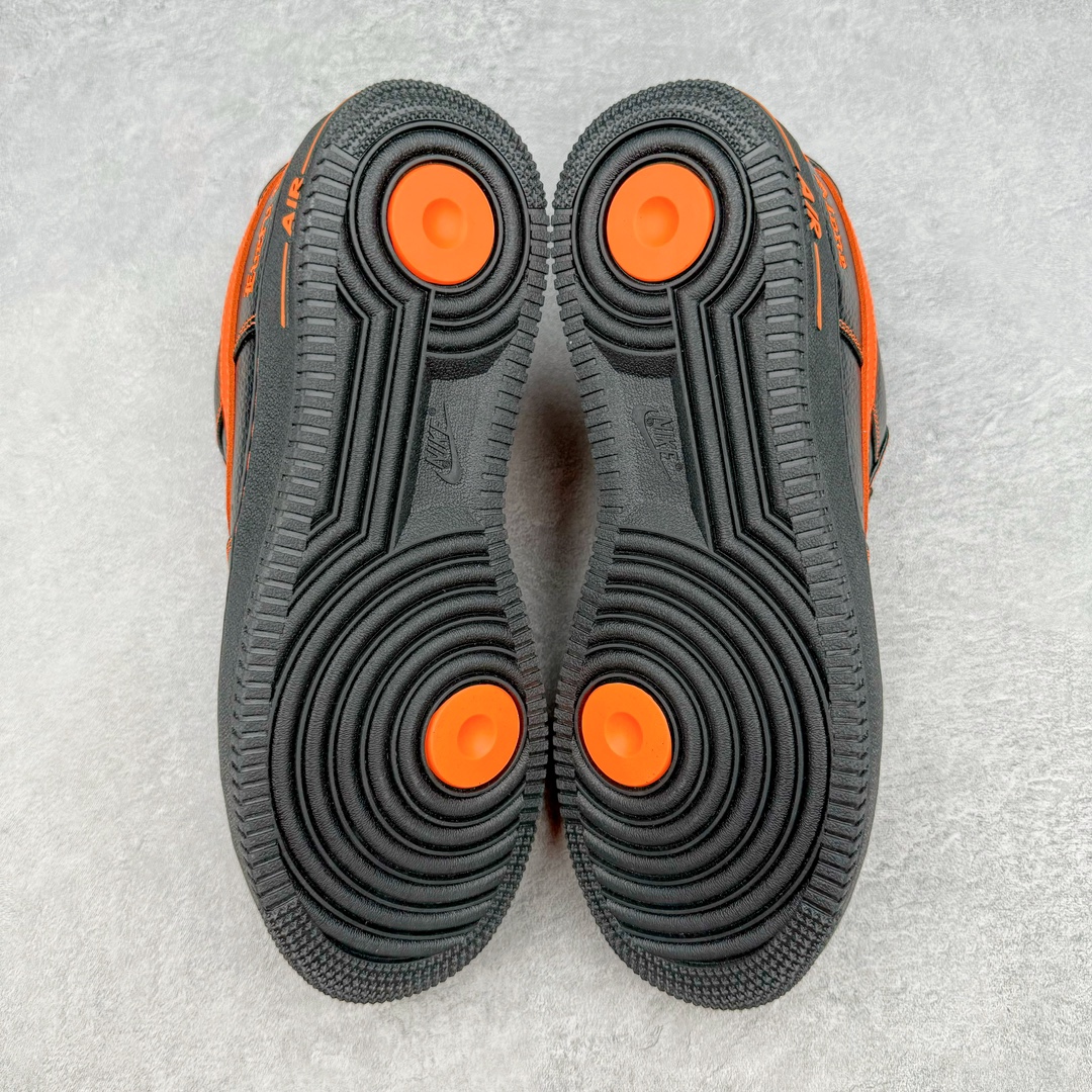  Top VLONE Air Force 1 Low Orang  低筒 防滑轻便 休闲鞋 板鞋 男鞋 女鞋 波鞋  黑橙 AA5360-001