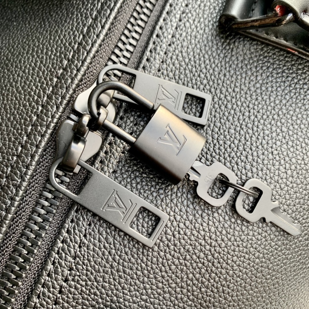  原厂皮 LOUIS VUITTON LV keepall 50  可调节 旅行包 手提包 单肩包 斜挎包  黑色 蓝色 米黄 灰绿 M21420 M22609 