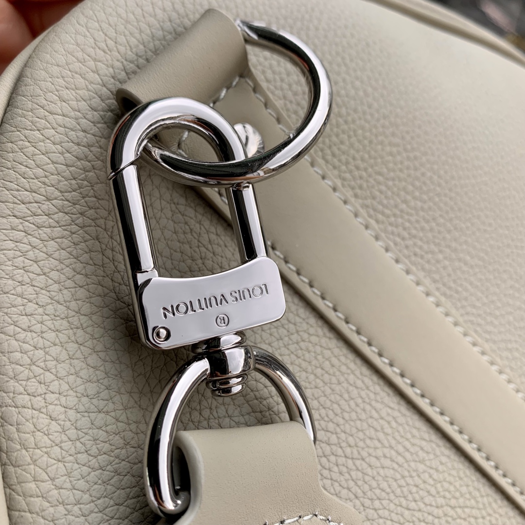  原厂皮 LOUIS VUITTON LV keepall 50  可调节 旅行包 手提包 单肩包 斜挎包  黑色 蓝色 米黄 灰绿 M21420 M22609 