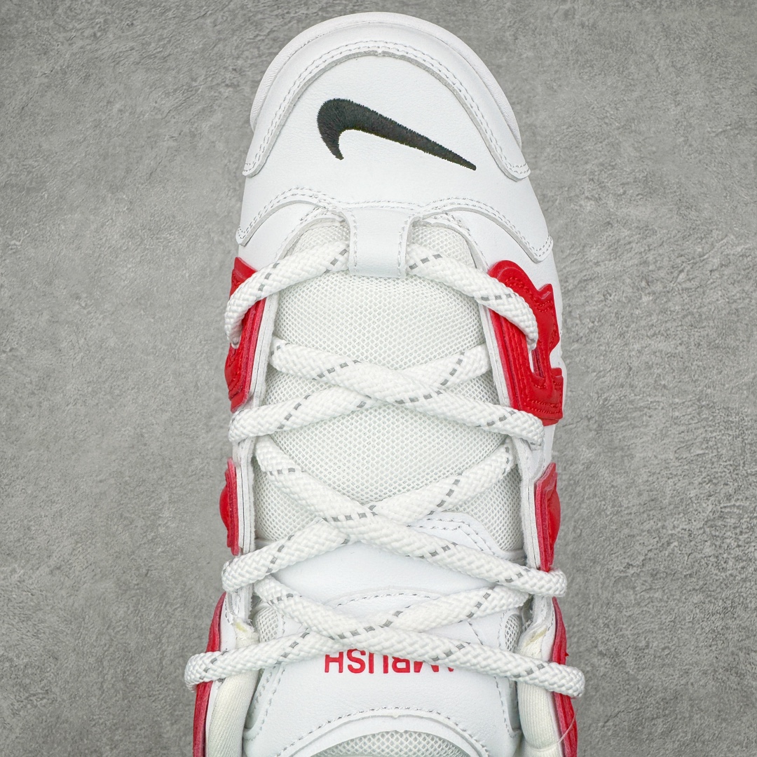 AMBUSH Nike Air More Uptempo Low 皮蓬 大AIR  低筒 复古 篮球鞋 防滑耐磨 男鞋 女鞋  波鞋 白红