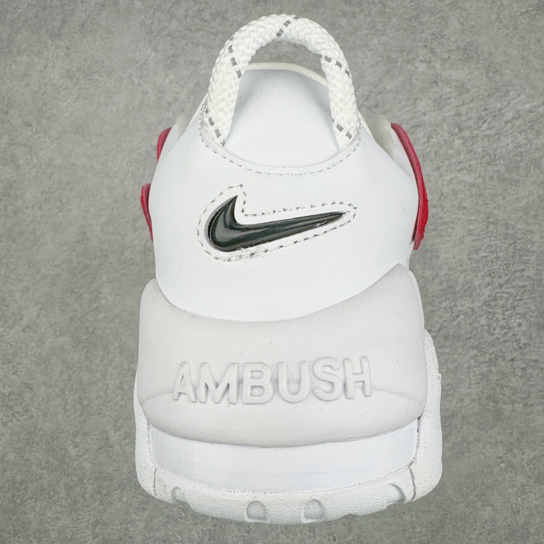 AMBUSH Nike Air More Uptempo Low 皮蓬 大AIR  低筒 复古 篮球鞋 防滑耐磨 男鞋 女鞋  波鞋 白红