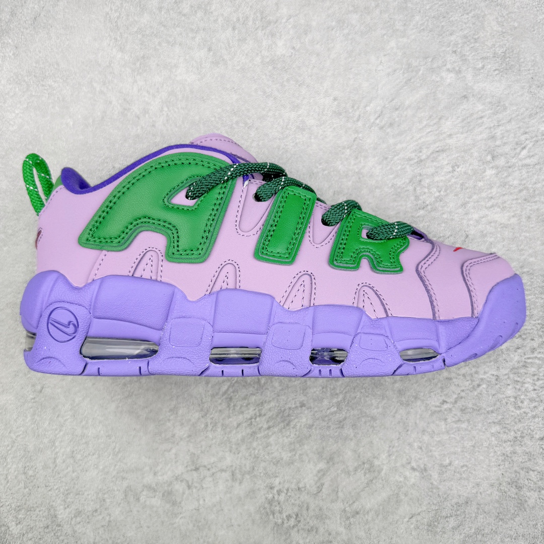  AMBUSH Nike Air More Uptempo Low 皮蓬 大AIR  低筒 复古 篮球鞋 防滑耐磨 男鞋 女鞋  波鞋 紫绿色  FB1299-500