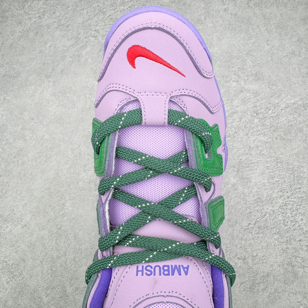  AMBUSH Nike Air More Uptempo Low 皮蓬 大AIR  低筒 复古 篮球鞋 防滑耐磨 男鞋 女鞋  波鞋 紫绿色  FB1299-500