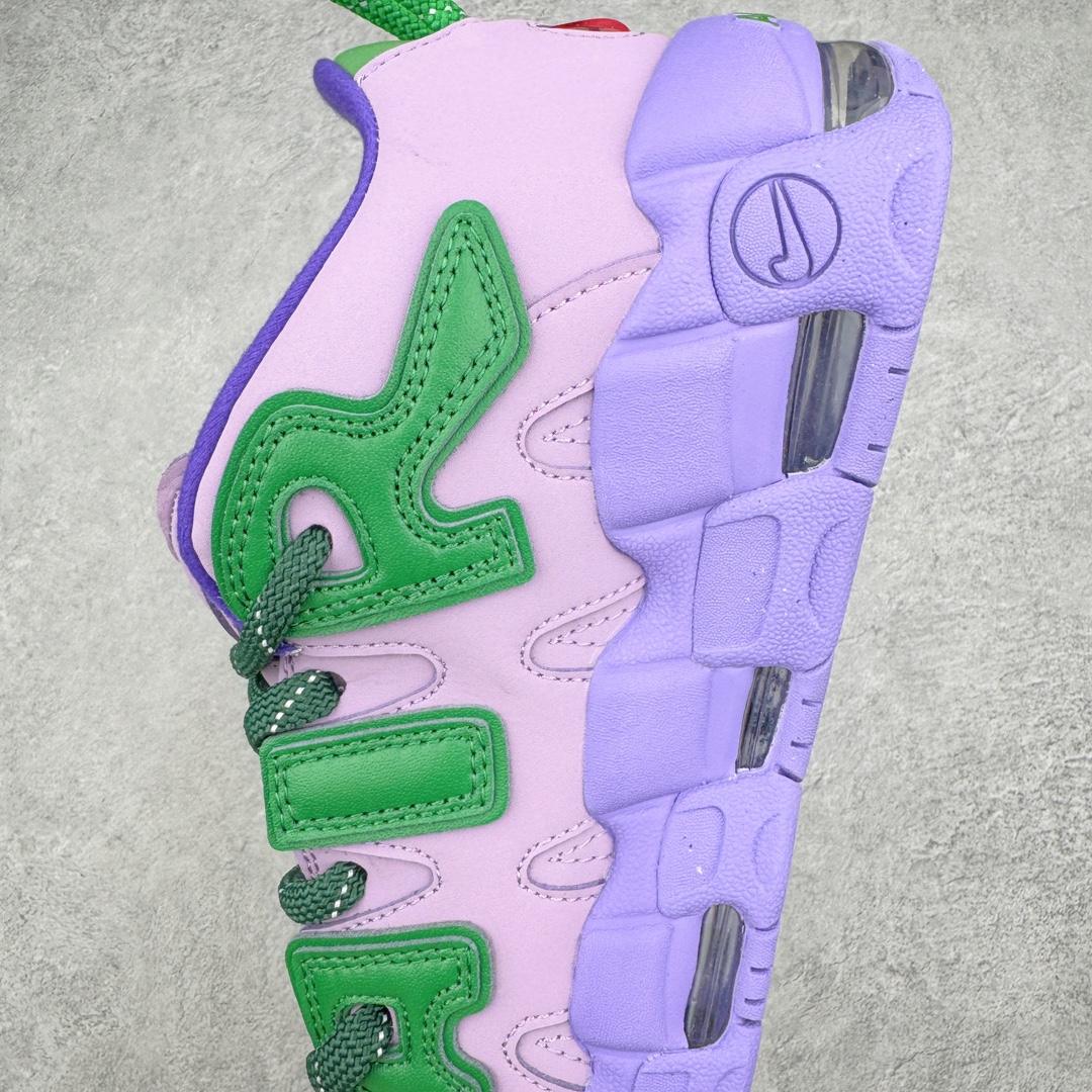  AMBUSH Nike Air More Uptempo Low 皮蓬 大AIR  低筒 复古 篮球鞋 防滑耐磨 男鞋 女鞋  波鞋 紫绿色  FB1299-500