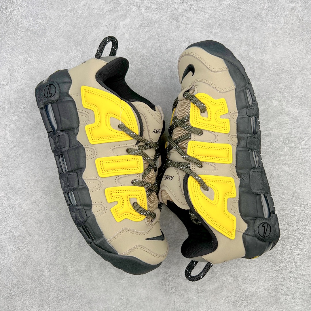  AMBUSH Nike Air More Uptempo Low 皮蓬 大AIR  低筒 复古 篮球鞋 防滑耐磨 男鞋 女鞋  波鞋 棕褐色 FB1299-200