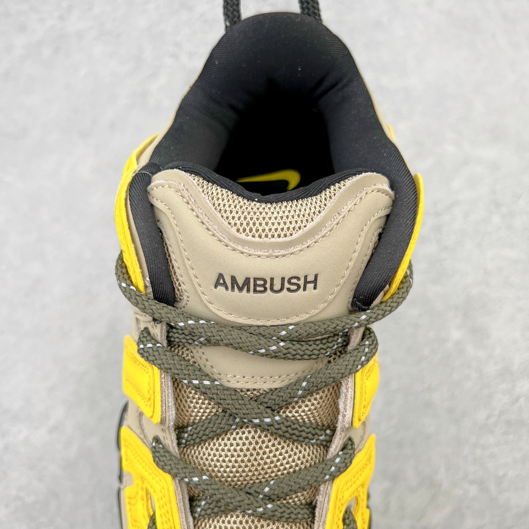  AMBUSH Nike Air More Uptempo Low 皮蓬 大AIR  低筒 复古 篮球鞋 防滑耐磨 男鞋 女鞋  波鞋 棕褐色 FB1299-200