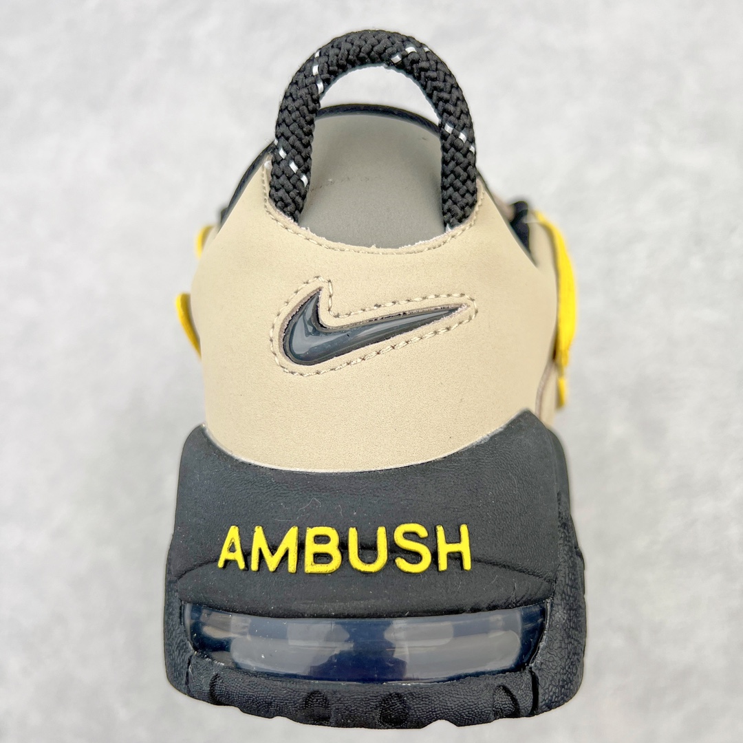  AMBUSH Nike Air More Uptempo Low 皮蓬 大AIR  低筒 复古 篮球鞋 防滑耐磨 男鞋 女鞋  波鞋 棕褐色 FB1299-200