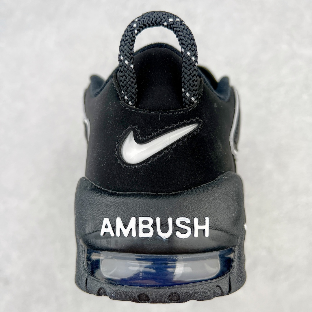  AMBUSH Nike Air More Uptempo Low 皮蓬 大AIR  低筒 复古 篮球鞋 防滑耐磨 男鞋 女鞋  波鞋 黑色 FB1299-200 