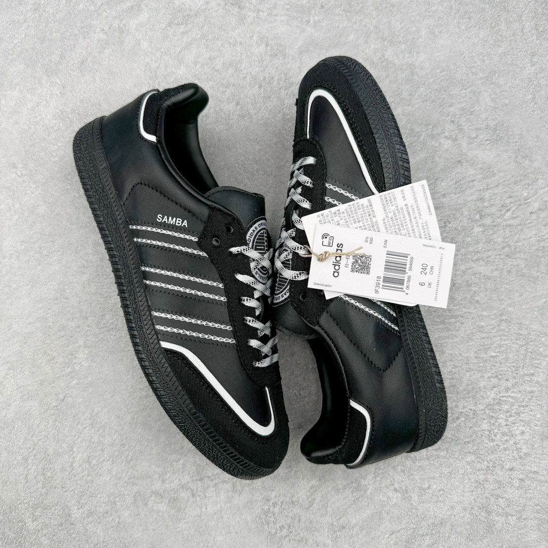 Adidas Originals Samba 桑巴 低筒 复古板鞋 休闲鞋 男鞋 女鞋 波鞋 黑白  IF3918