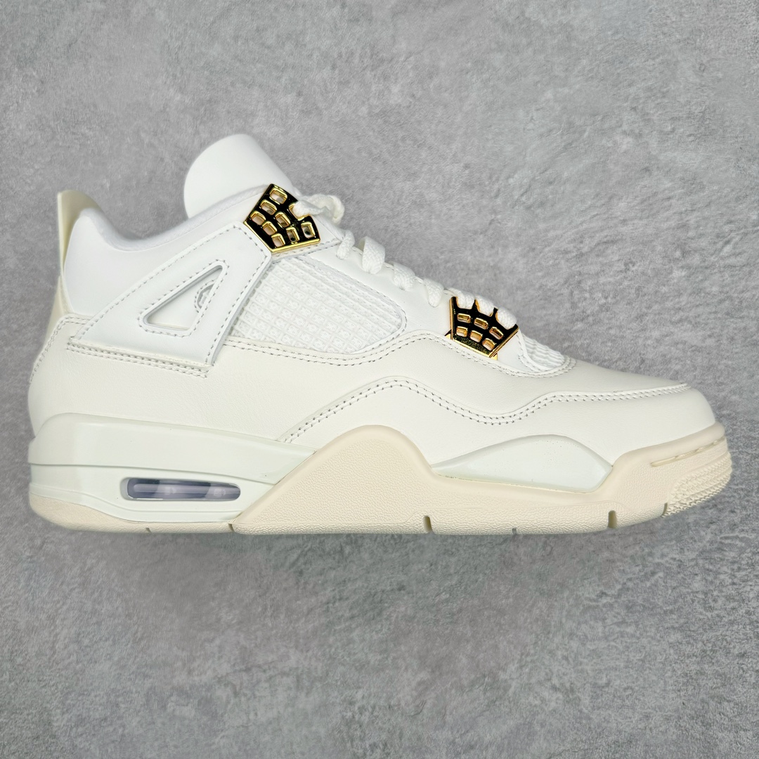 Air Jordan 4 AJ4 Retro  低筒 男鞋 女鞋 籃球鞋 板鞋 波鞋 盐白金属扣 AQ9129-170