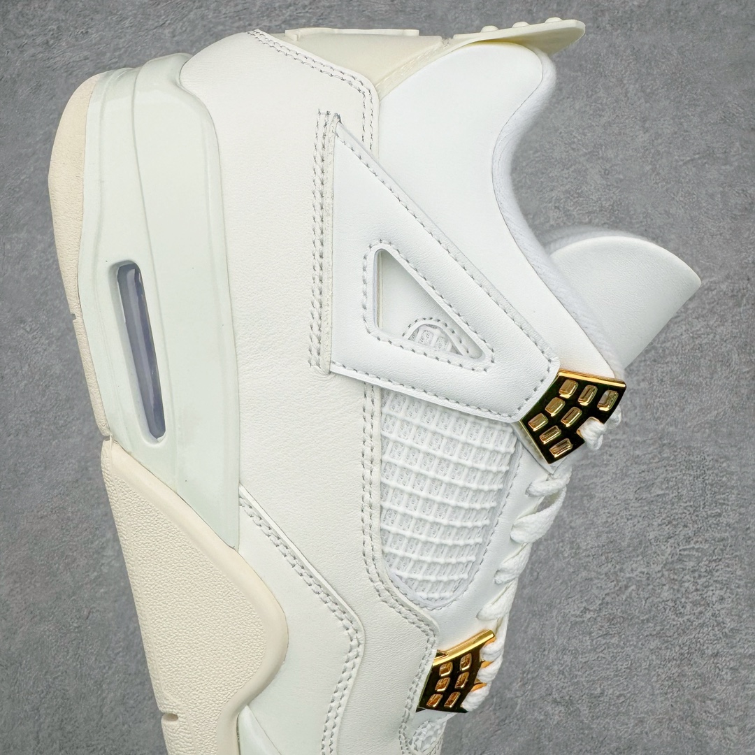 Air Jordan 4 AJ4 Retro  低筒 男鞋 女鞋 籃球鞋 板鞋 波鞋 盐白金属扣 AQ9129-170