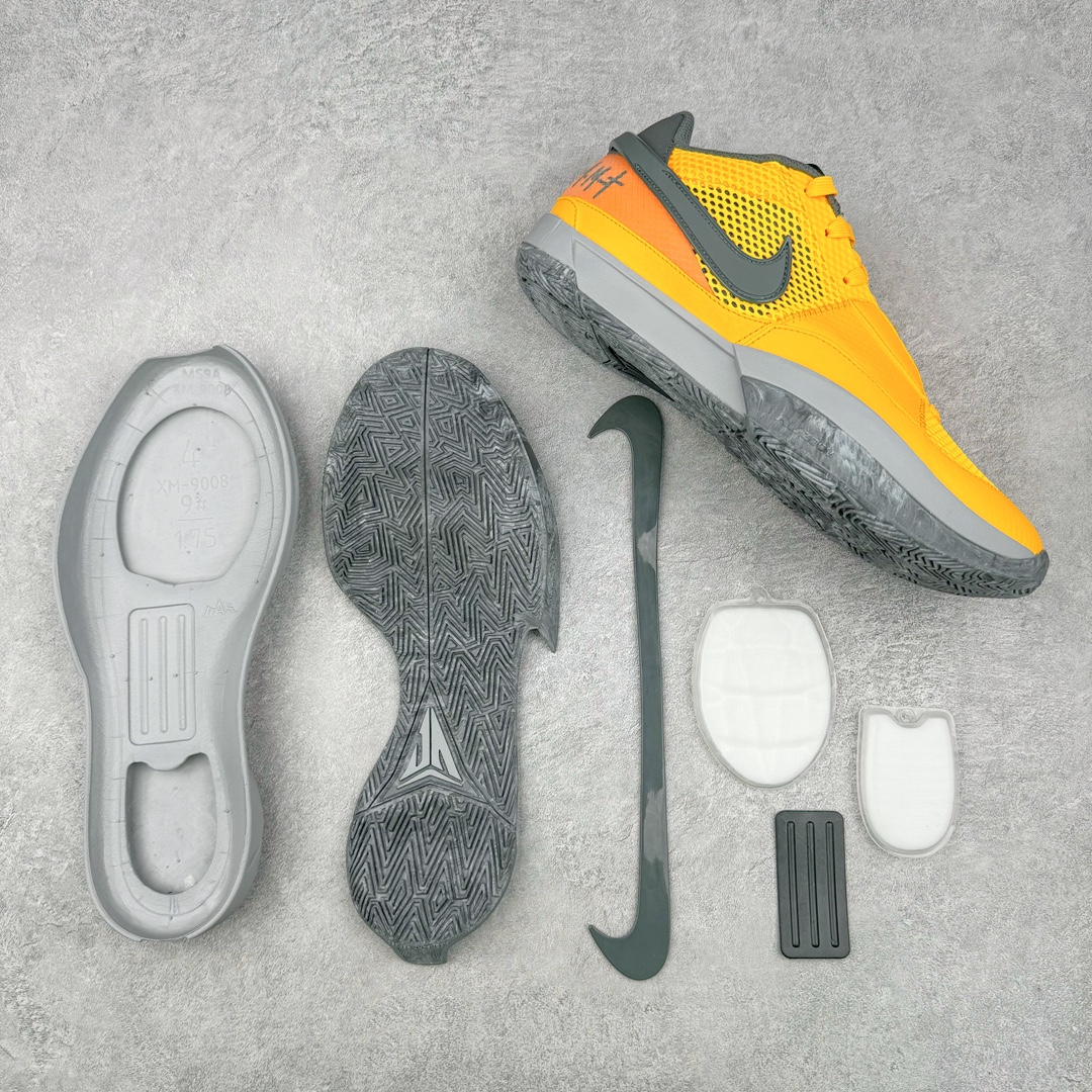  滅世 莫兰特 1代  Nike Zoom JA1 低筒 前後氣墊 耐磨透氣 實戰籃球鞋 波鞋 球鞋 男鞋 波鞋 青蜂侠 激光橙 FV1282-800