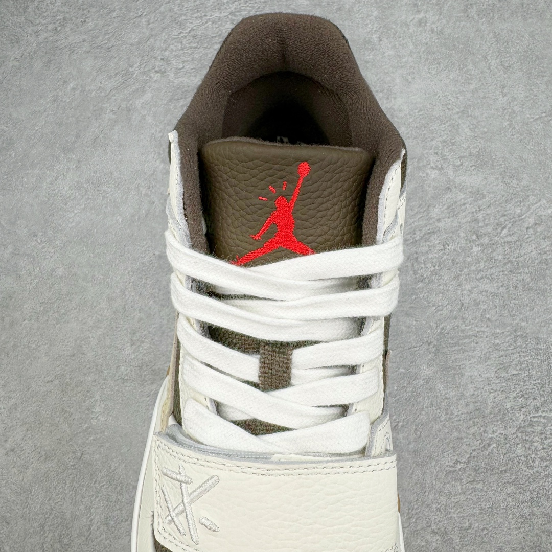 Travis Scott x Jordan AJ Cut The Check   倒钩 联名 魔术贴  板鞋 休闲鞋 防滑耐磨 运动鞋 男鞋 波鞋  白棕黑 FZ8117-100