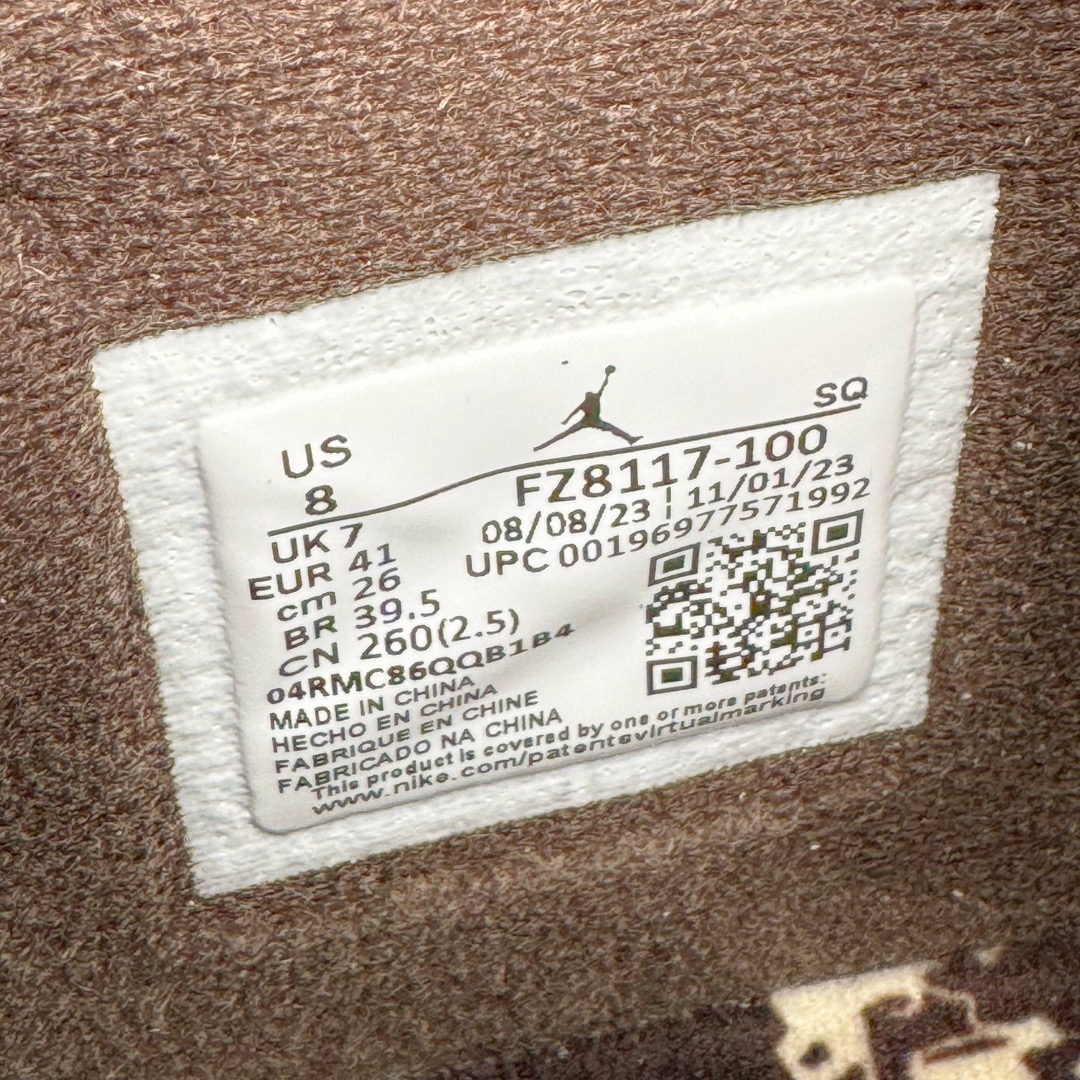 Travis Scott x Jordan AJ Cut The Check   倒钩 联名 魔术贴  板鞋 休闲鞋 防滑耐磨 运动鞋 男鞋 波鞋  白棕黑 FZ8117-100