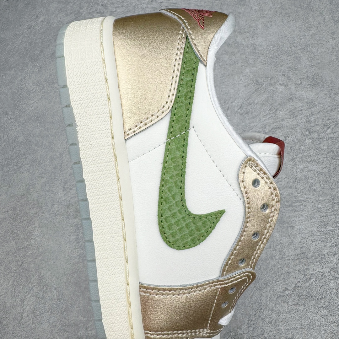  Air Jordan AJ1 Low OG "Year of the Dragon" CNY 女款 低筒  板鞋 篮球鞋  波鞋  龙年限定 金绿 FQ6593-100