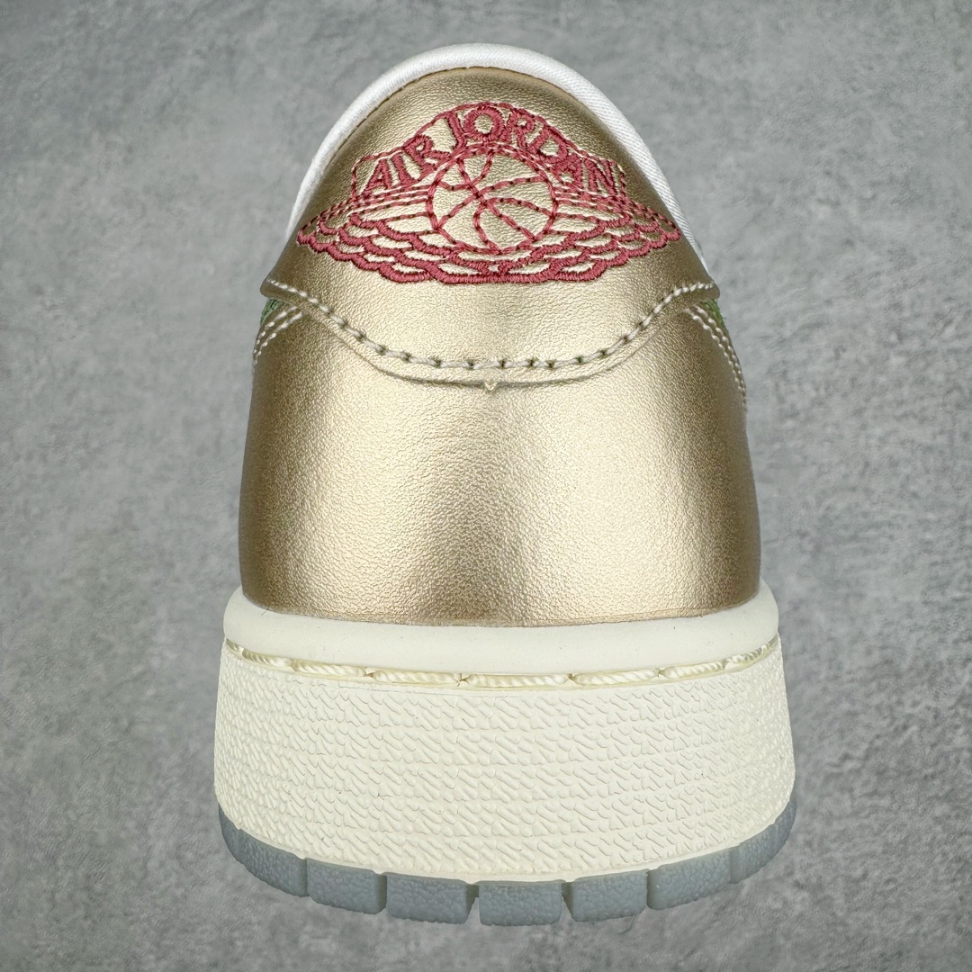  Air Jordan AJ1 Low OG "Year of the Dragon" CNY 女款 低筒  板鞋 篮球鞋  波鞋  龙年限定 金绿 FQ6593-100