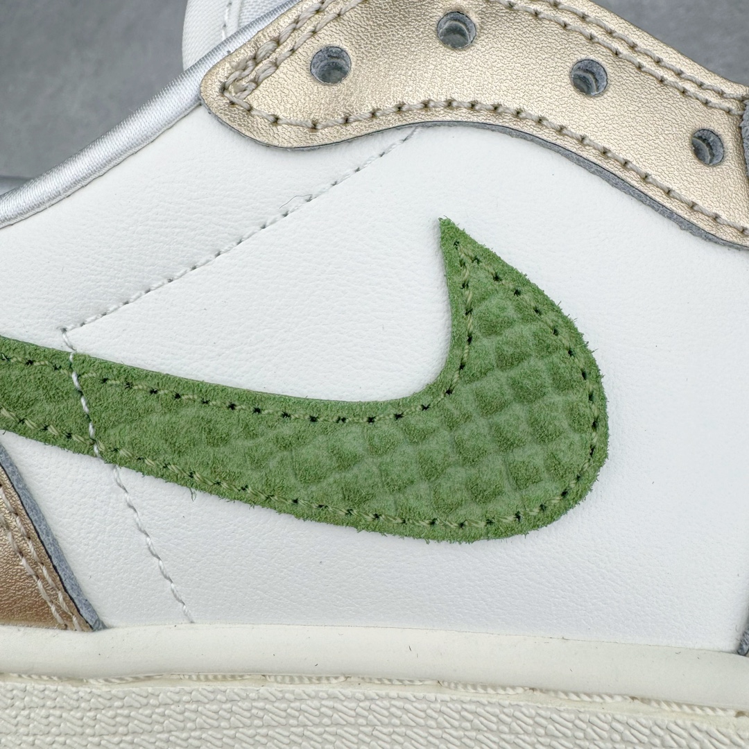  Air Jordan AJ1 Low OG "Year of the Dragon" CNY 女款 低筒  板鞋 篮球鞋  波鞋  龙年限定 金绿 FQ6593-100