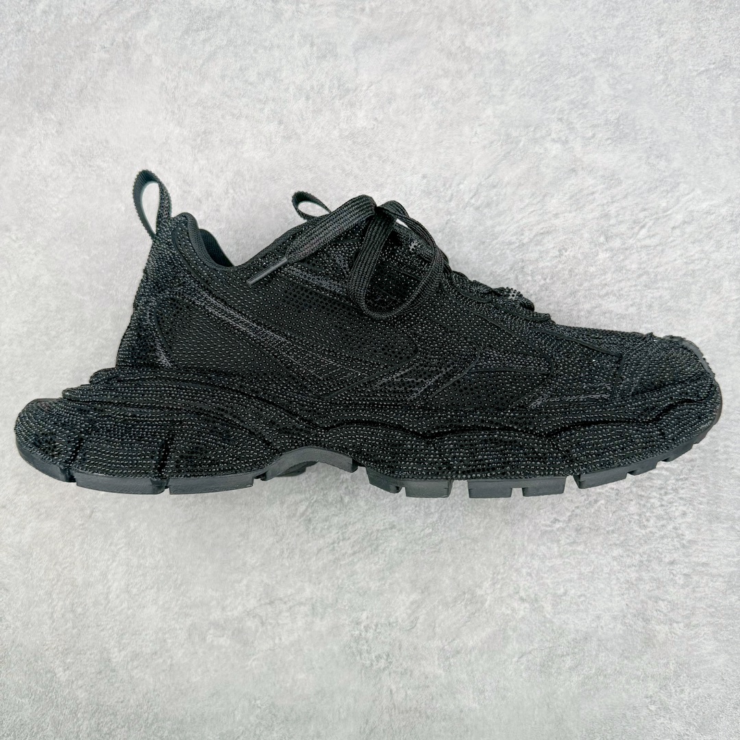  Balenciaga 巴黎世家 3XL 水晶  系带 做旧 低筒 老爹鞋 运动 复古板鞋 休闲鞋 男鞋 女鞋 黑色 