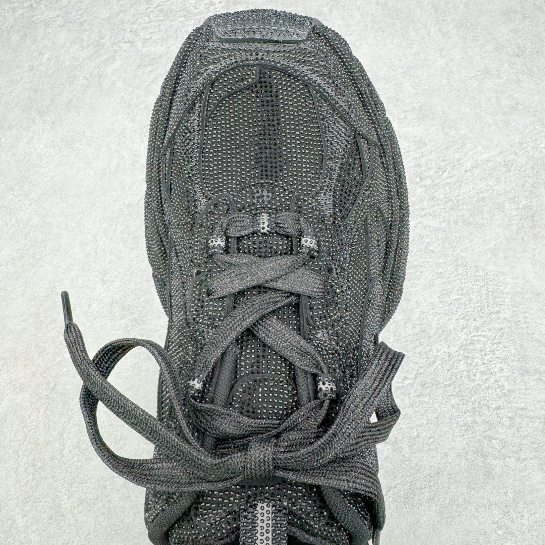  Balenciaga 巴黎世家 3XL 水晶  系带 做旧 低筒 老爹鞋 运动 复古板鞋 休闲鞋 男鞋 女鞋 黑色 