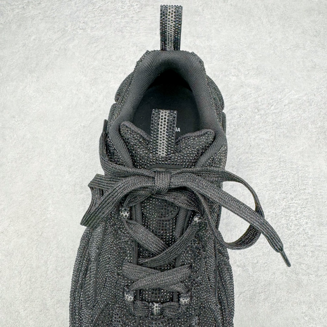  Balenciaga 巴黎世家 3XL 水晶  系带 做旧 低筒 老爹鞋 运动 复古板鞋 休闲鞋 男鞋 女鞋 黑色 