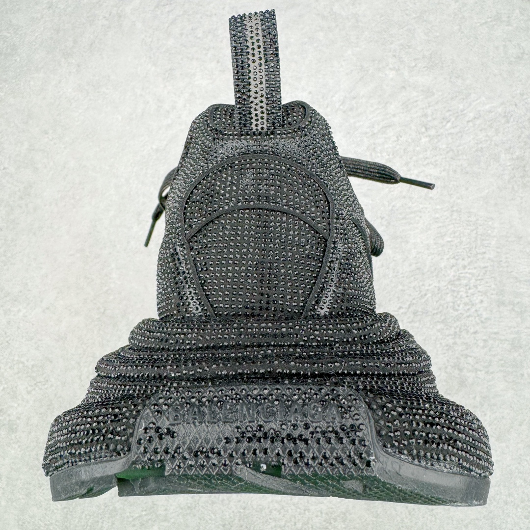  Balenciaga 巴黎世家 3XL 水晶  系带 做旧 低筒 老爹鞋 运动 复古板鞋 休闲鞋 男鞋 女鞋 黑色 