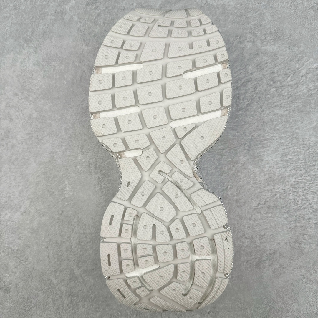  Balenciaga 巴黎世家 3XL 水晶  系带 做旧 低筒 老爹鞋 运动 复古板鞋 休闲鞋 男鞋 女鞋 白色 734731W3XST1100