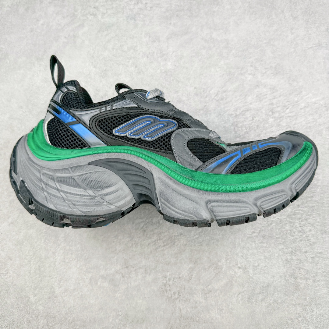  Balenciaga 10XL  巴黎世家 网布 系带 做旧 低筒 老爹鞋 运动 复古板鞋 休闲鞋 男鞋 女鞋 黑蓝灰