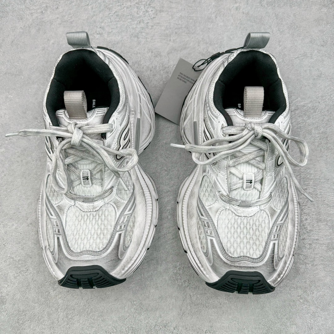  Balenciaga 10XL  巴黎世家 网布 系带 做旧 低筒 老爹鞋 运动 复古板鞋 休闲鞋 男鞋 女鞋  白色 做旧