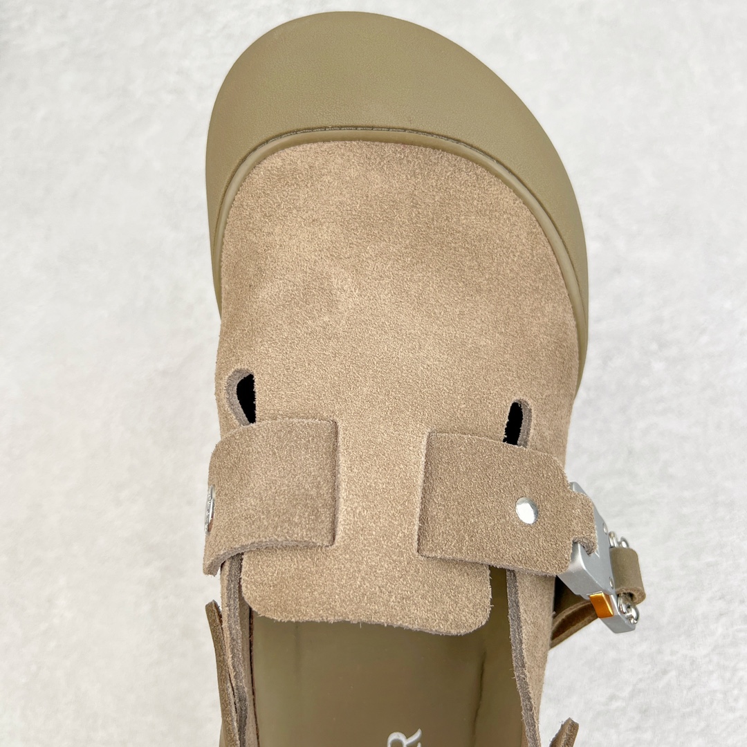  Birkenstock Dior迪奥 Tokio 勃肯 小牛皮 圆头 时尚凉拖 卡其色 3SA116ZSD_H620