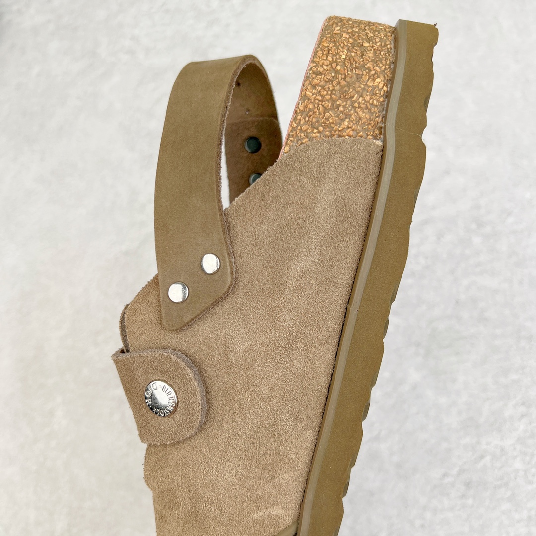  Birkenstock Dior迪奥 Tokio 勃肯 小牛皮 圆头 时尚凉拖 卡其色 3SA116ZSD_H620