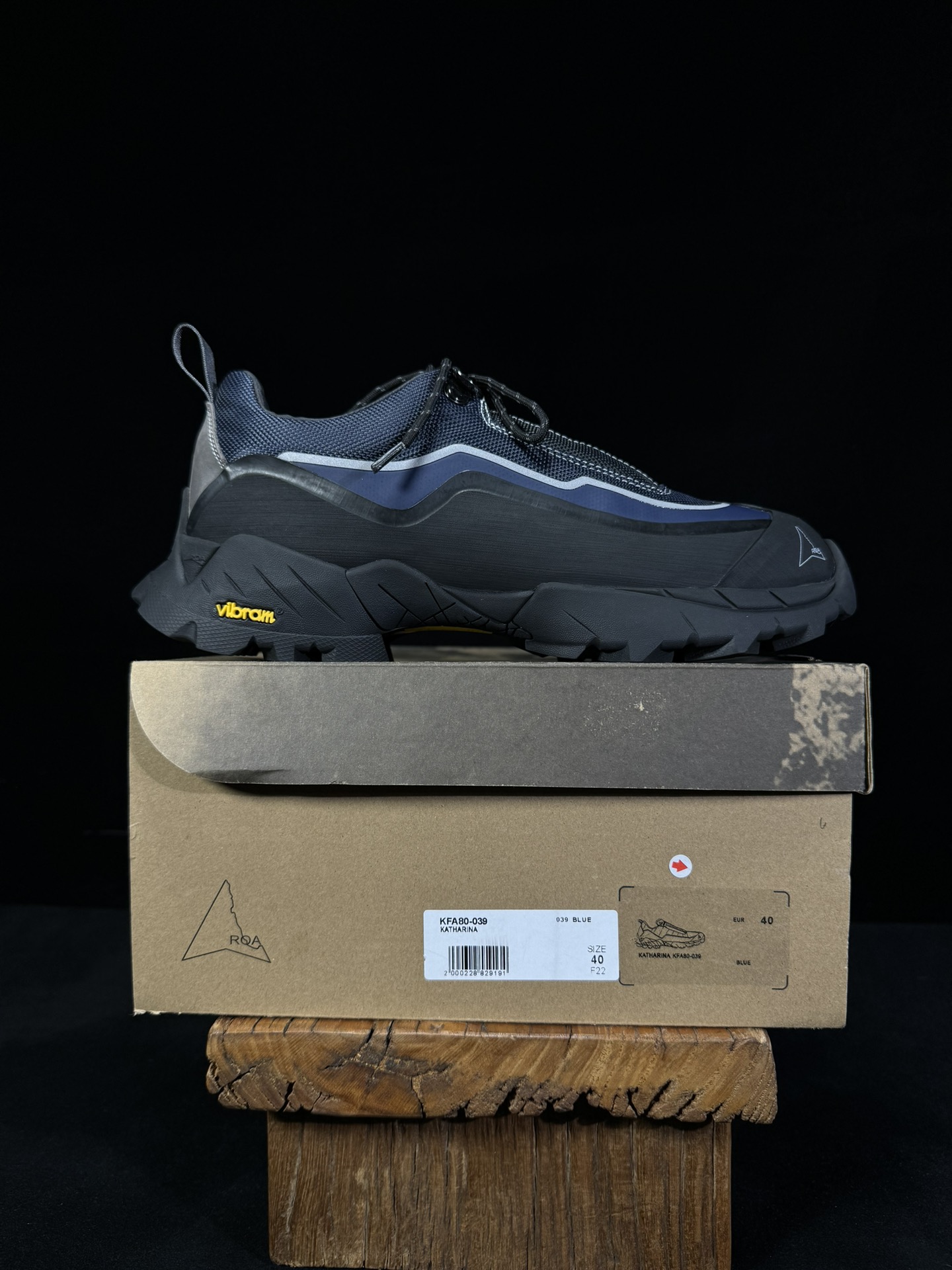 ROA Hiking 低筒 休闲 简约舒适 户外登山鞋 男女同款 黑藏青  KFAJL10-004J