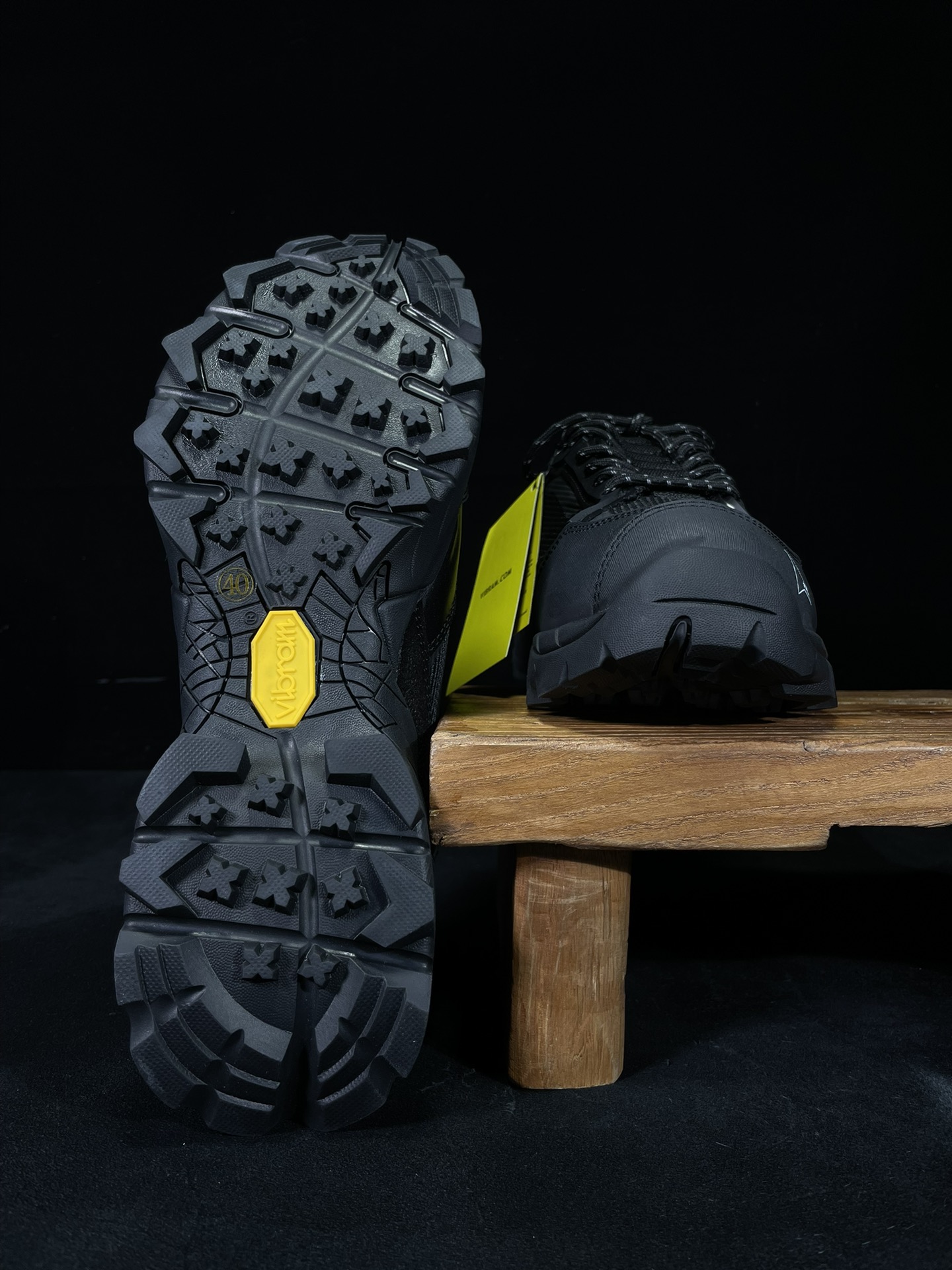  ROA Hiking 低筒 休闲 简约舒适 尼龙 户外登山鞋 男女同款 黑色 KFA10-001