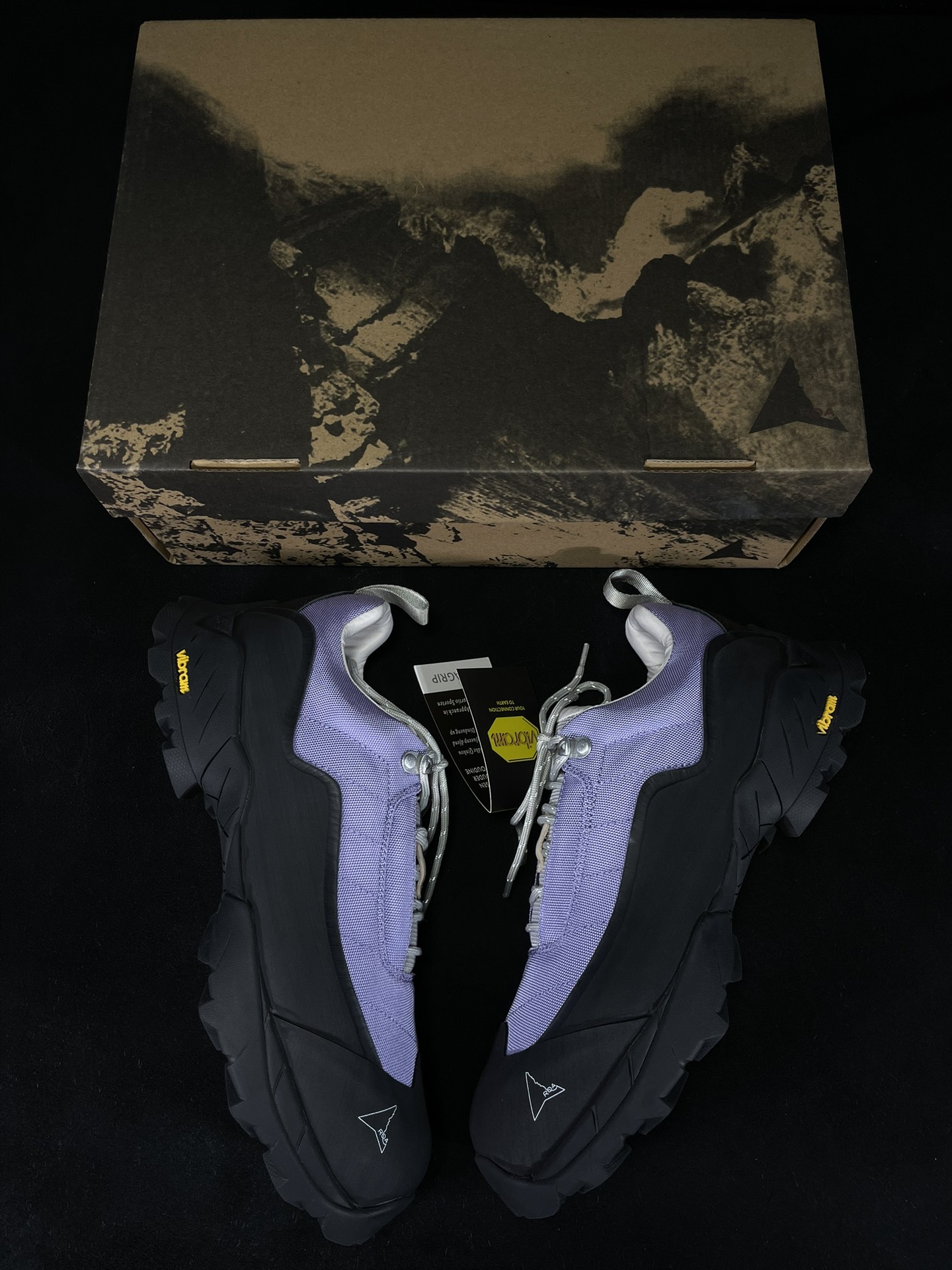  ROA Hiking 低筒 休闲 简约舒适 尼龙 户外登山鞋 男女同款 黑紫色