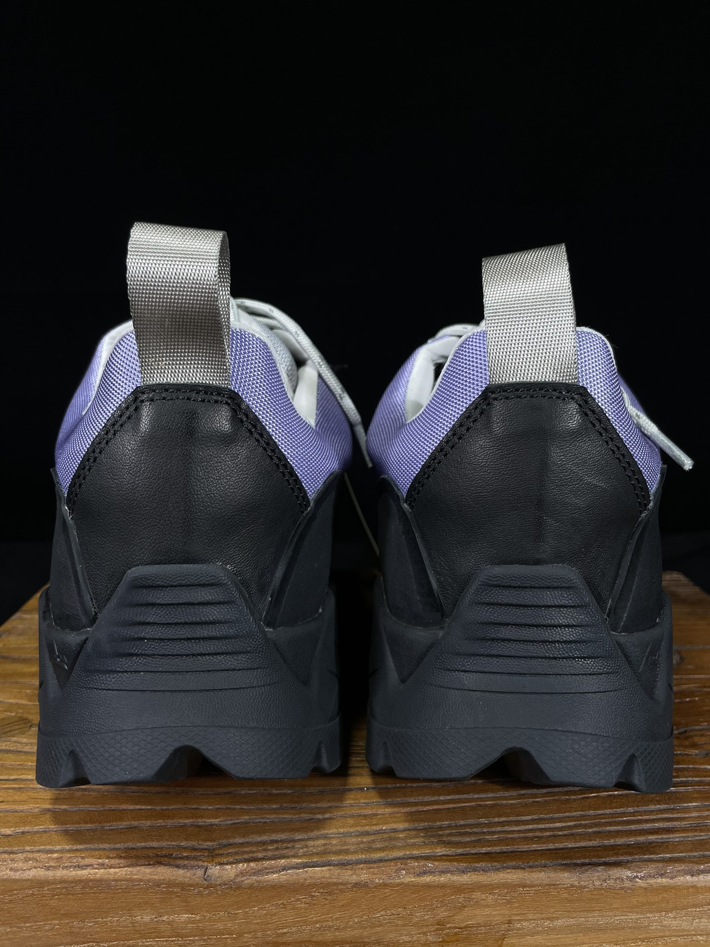  ROA Hiking 低筒 休闲 简约舒适 尼龙 户外登山鞋 男女同款 黑紫色