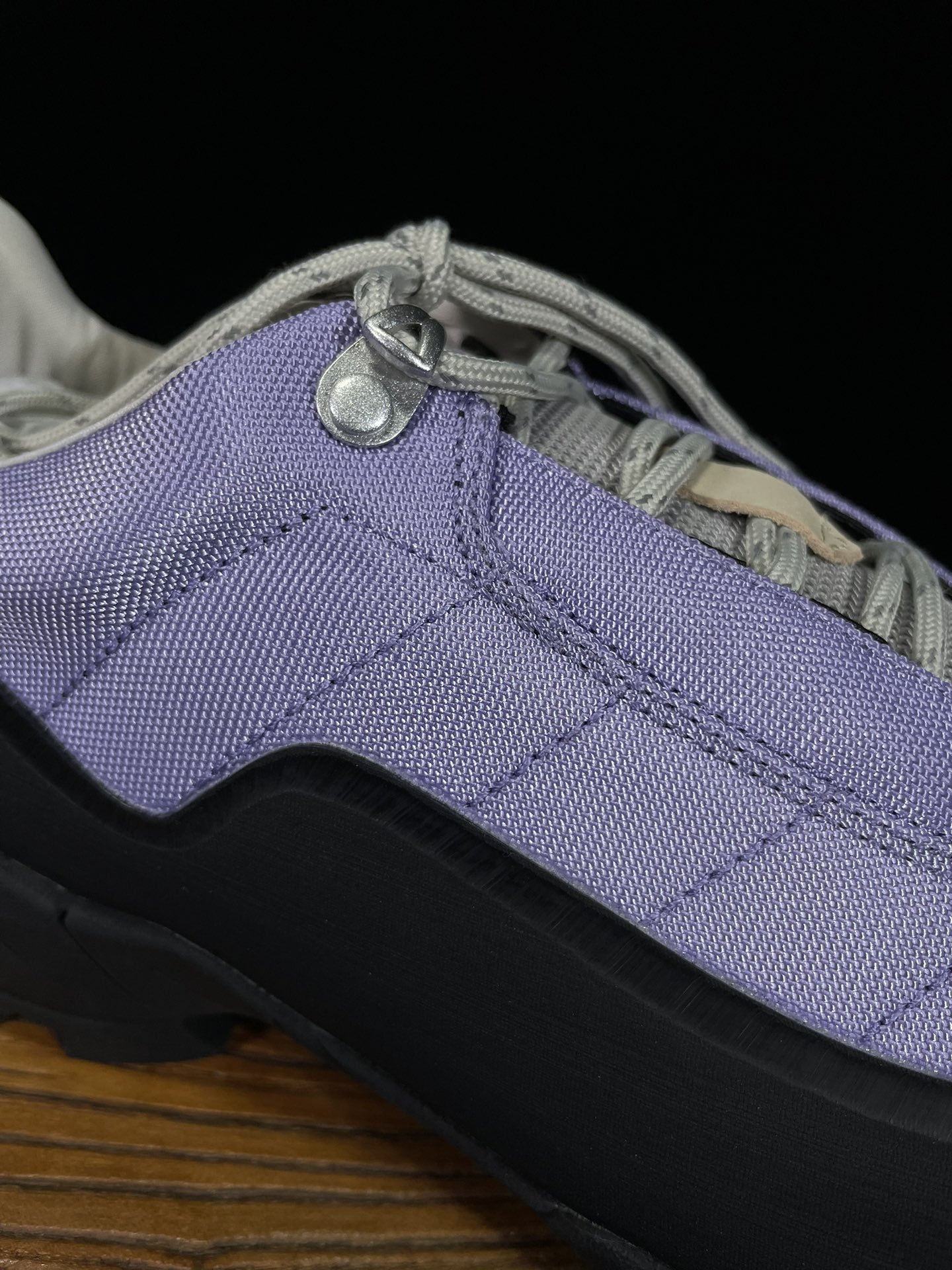  ROA Hiking 低筒 休闲 简约舒适 尼龙 户外登山鞋 男女同款 黑紫色