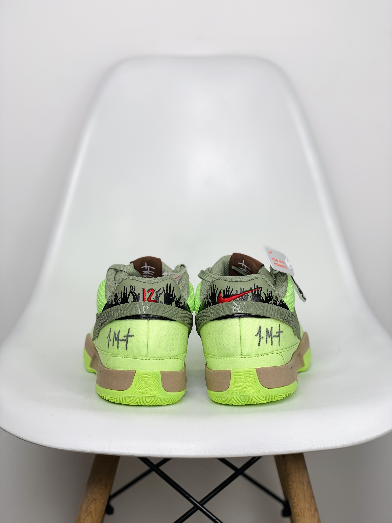  滅世 莫兰特 1代  Nike Zoom JA1 低筒 前後氣墊 耐磨透氣 實戰籃球鞋 波鞋 球鞋 男鞋 波鞋 青蜂侠 万圣节 FD6565-300