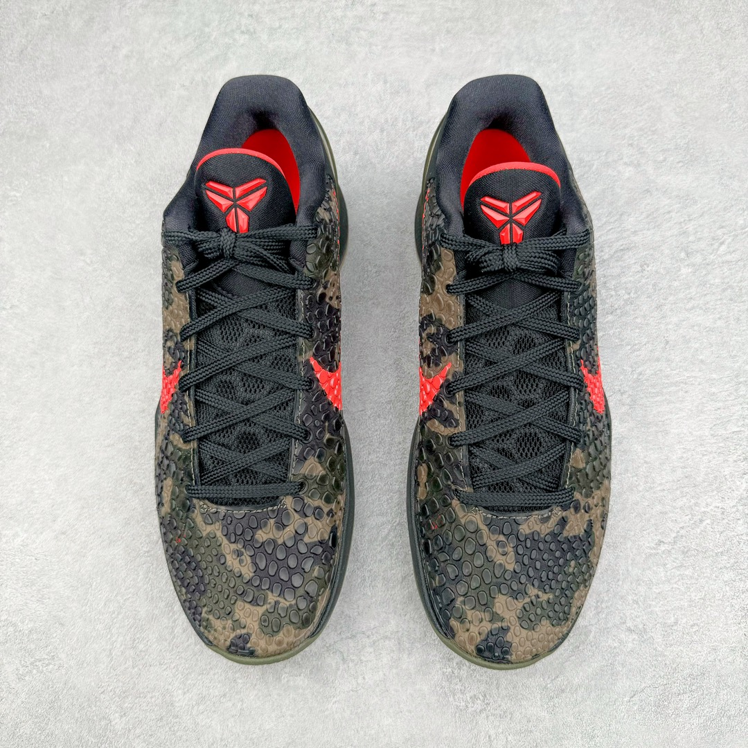  到货后不可临时取消退换 偏小半码到一码最强实战 H12  KOBE6 Italian Camo 科比 6  前掌Zoom气垫 后掌EVA缓震 球鞋 籃球鞋 實戰鞋  真碳板 波鞋 男鞋 沙漠 黑紅迷彩 FQ3546-001    