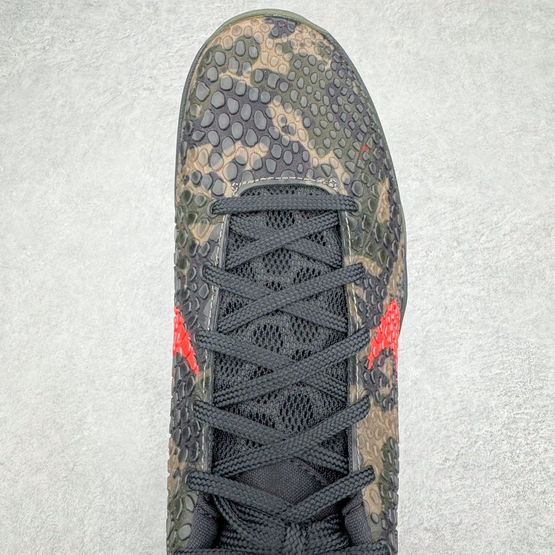  到货后不可临时取消退换 偏小半码到一码最强实战 H12  KOBE6 Italian Camo 科比 6  前掌Zoom气垫 后掌EVA缓震 球鞋 籃球鞋 實戰鞋  真碳板 波鞋 男鞋 沙漠 黑紅迷彩 FQ3546-001    