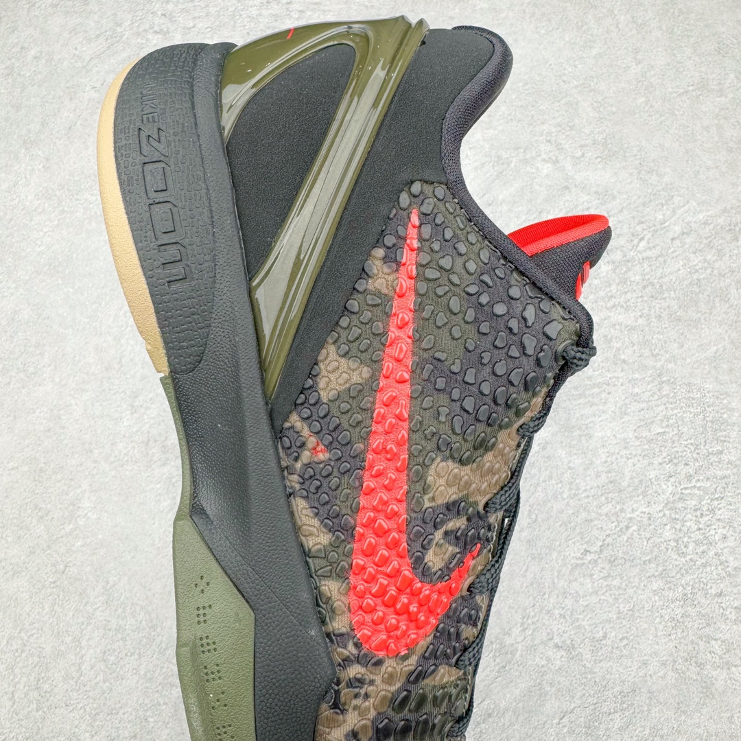  到货后不可临时取消退换 偏小半码到一码最强实战 H12  KOBE6 Italian Camo 科比 6  前掌Zoom气垫 后掌EVA缓震 球鞋 籃球鞋 實戰鞋  真碳板 波鞋 男鞋 沙漠 黑紅迷彩 FQ3546-001    