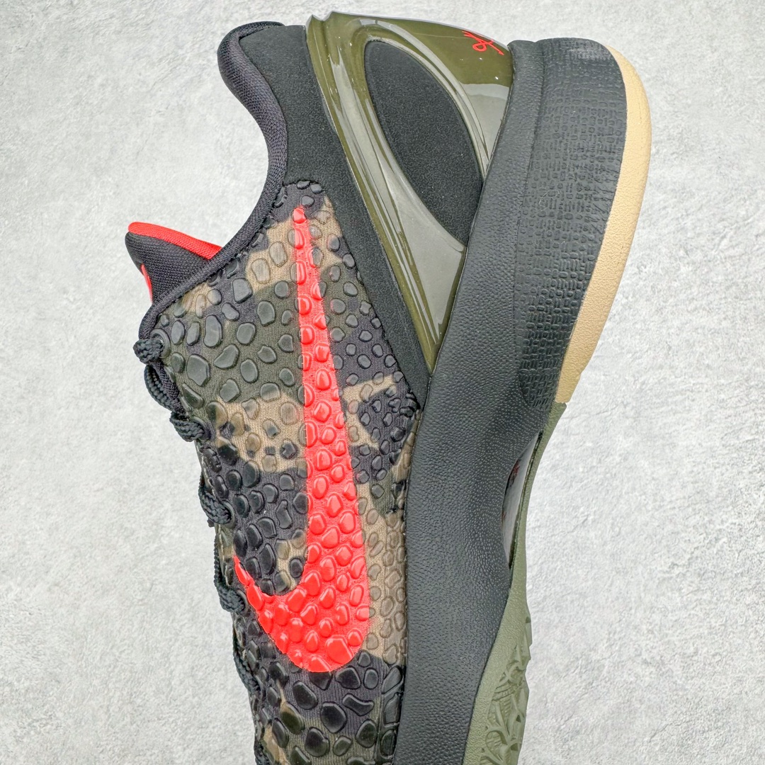  到货后不可临时取消退换 偏小半码到一码最强实战 H12  KOBE6 Italian Camo 科比 6  前掌Zoom气垫 后掌EVA缓震 球鞋 籃球鞋 實戰鞋  真碳板 波鞋 男鞋 沙漠 黑紅迷彩 FQ3546-001    