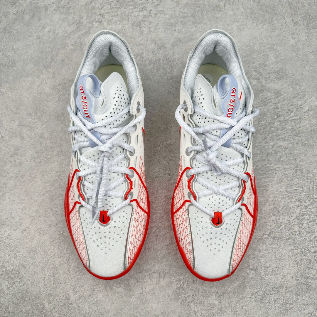 超临界版本 ZOOM GT Cut 3 EP  中筒  篮球鞋 球鞋 实战鞋 全掌气垫 后卫精英 TPU抗扭 男鞋 波鞋 白红 DV2918-101