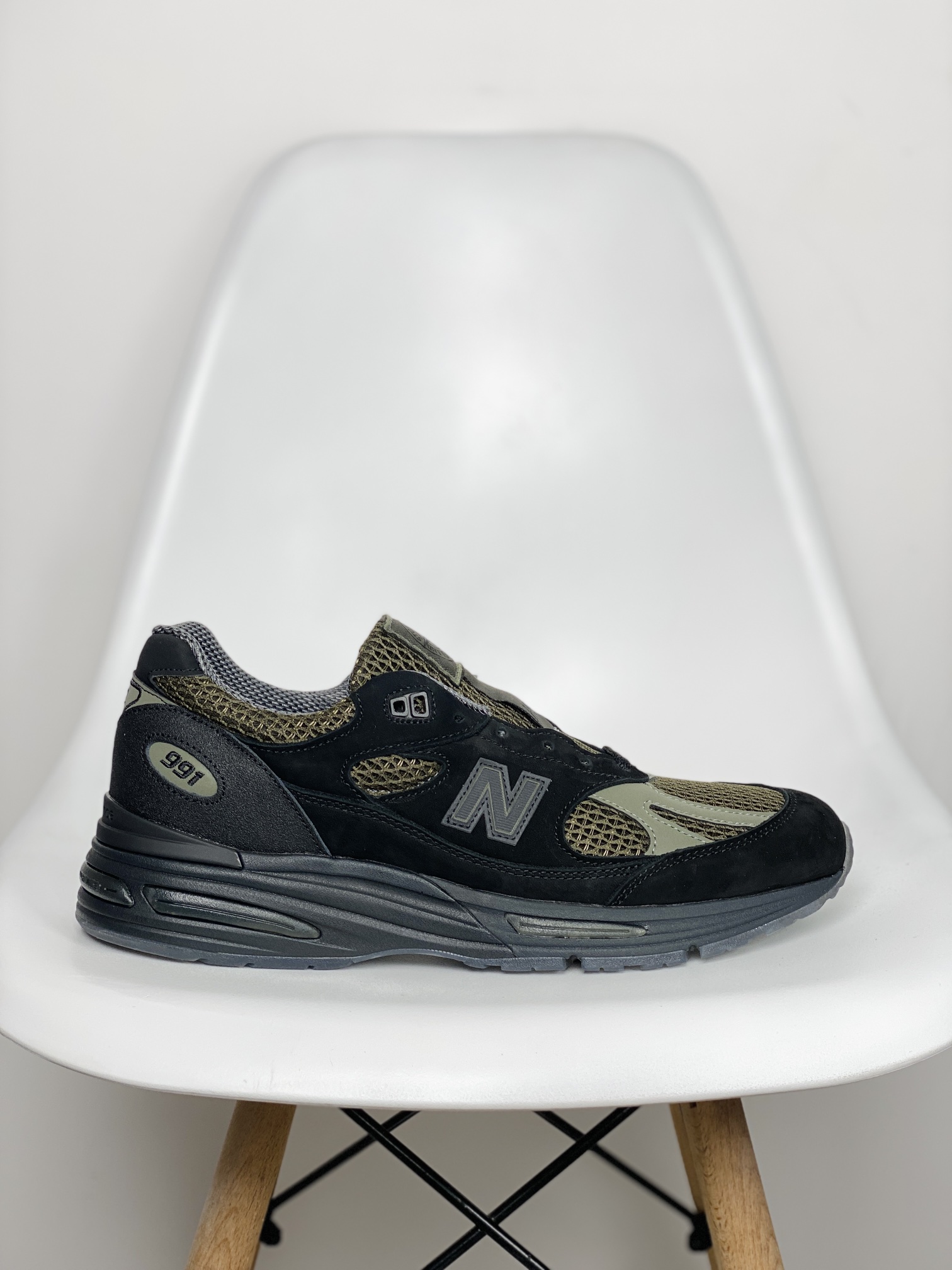  新版  STONE ISLAND New Balance 991V2 石头岛 低筒 复古跑鞋 休闲鞋 运动鞋 波鞋 男鞋 女鞋 黑橄榄绿 U991SD2