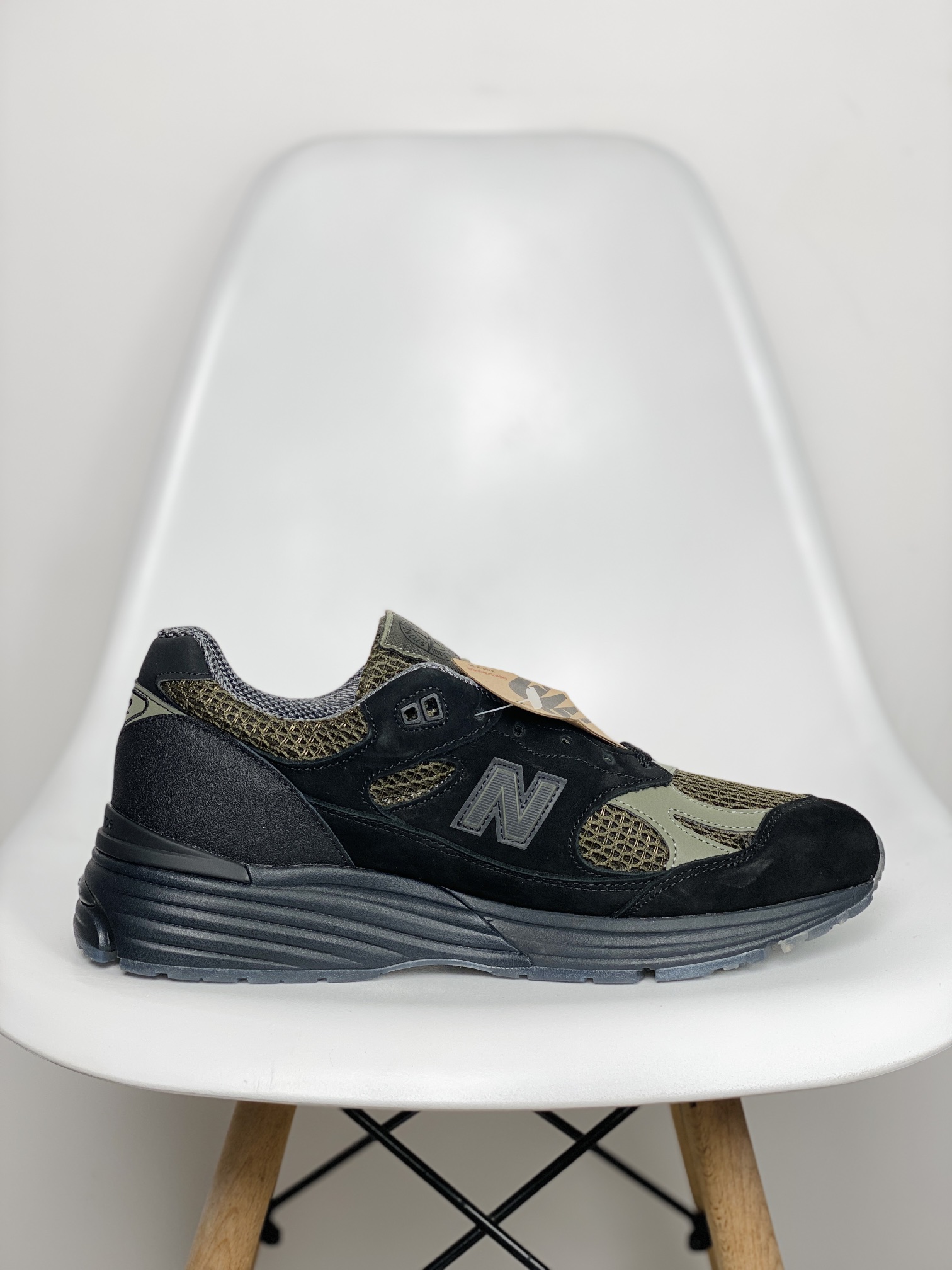  新版  STONE ISLAND New Balance 991V2 石头岛 低筒 复古跑鞋 休闲鞋 运动鞋 波鞋 男鞋 女鞋 黑橄榄绿 U991SD2