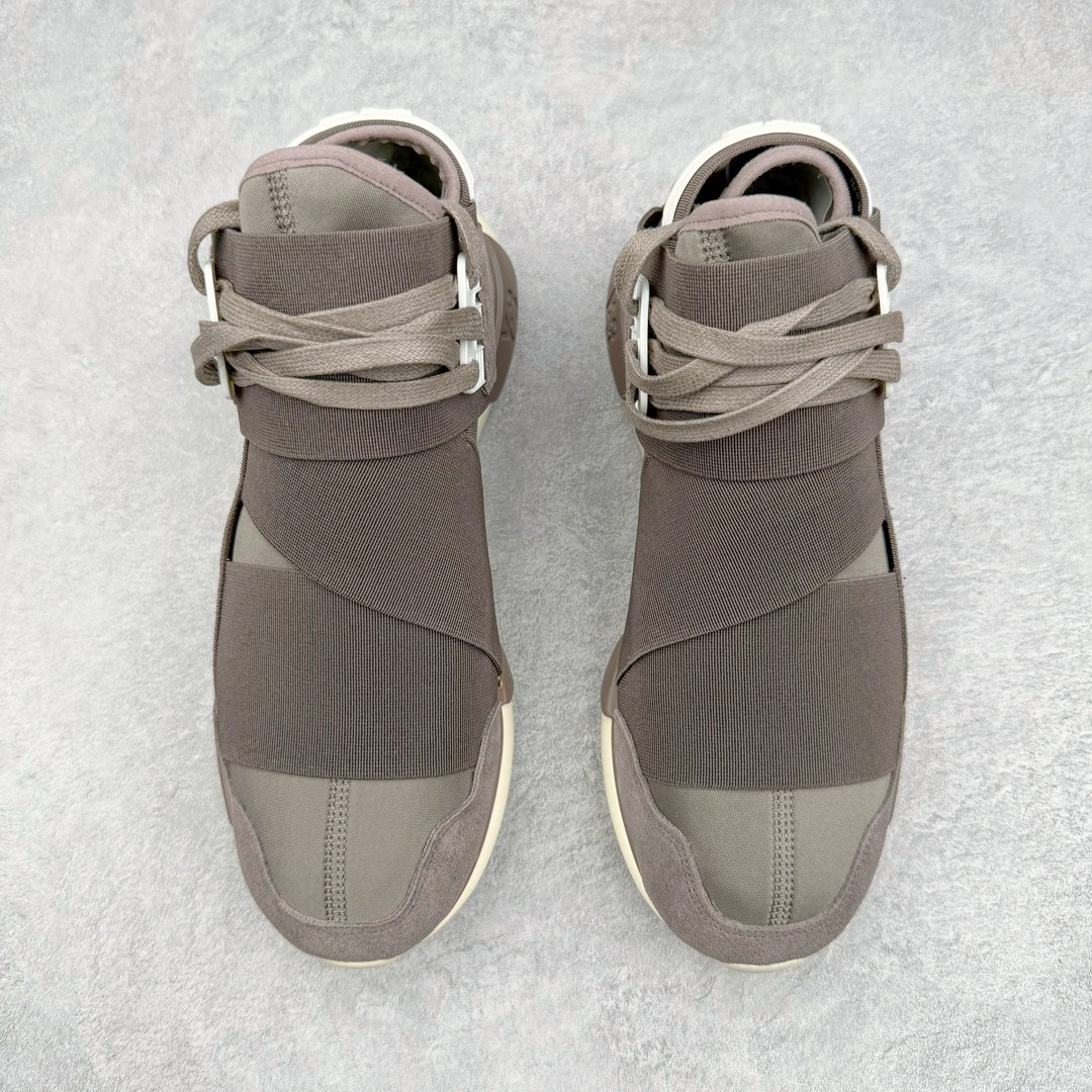  Y-3  QASA  高筒 圆头系带 复古板鞋 休闲鞋 男鞋 女鞋 棕色HQ3735