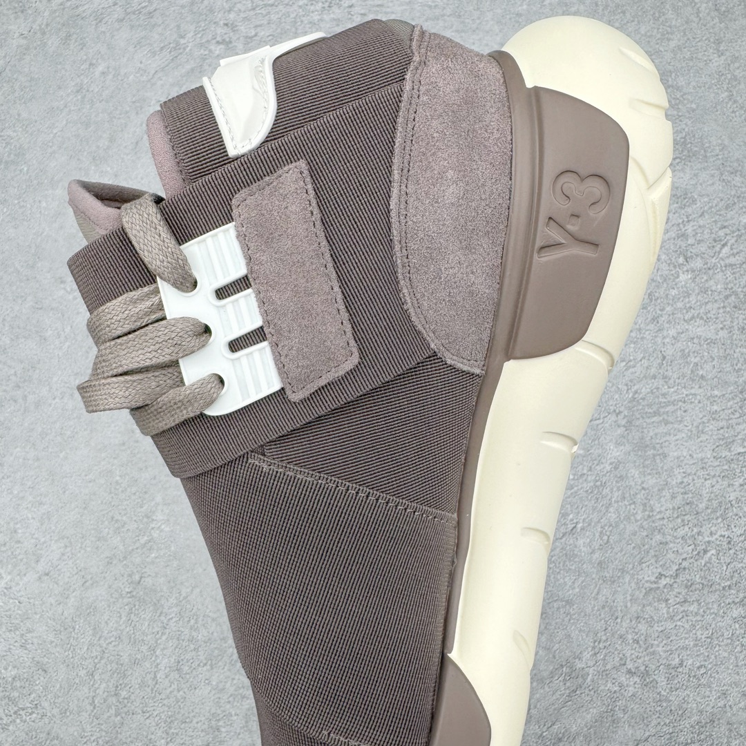  Y-3  QASA  高筒 圆头系带 复古板鞋 休闲鞋 男鞋 女鞋 棕色HQ3735