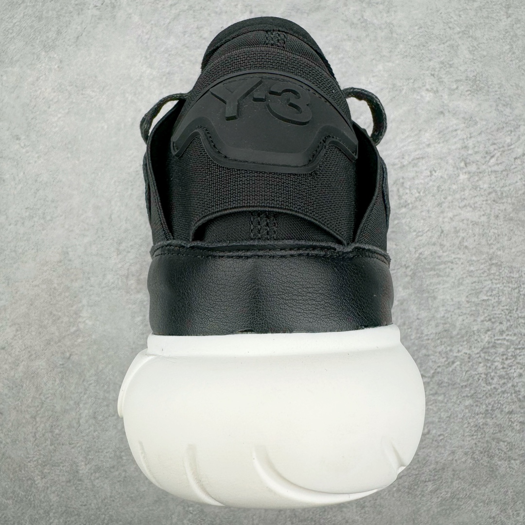  Y-3  QASA  高筒 圆头系带 复古板鞋 休闲鞋 男鞋 女鞋  黑白AQ5499