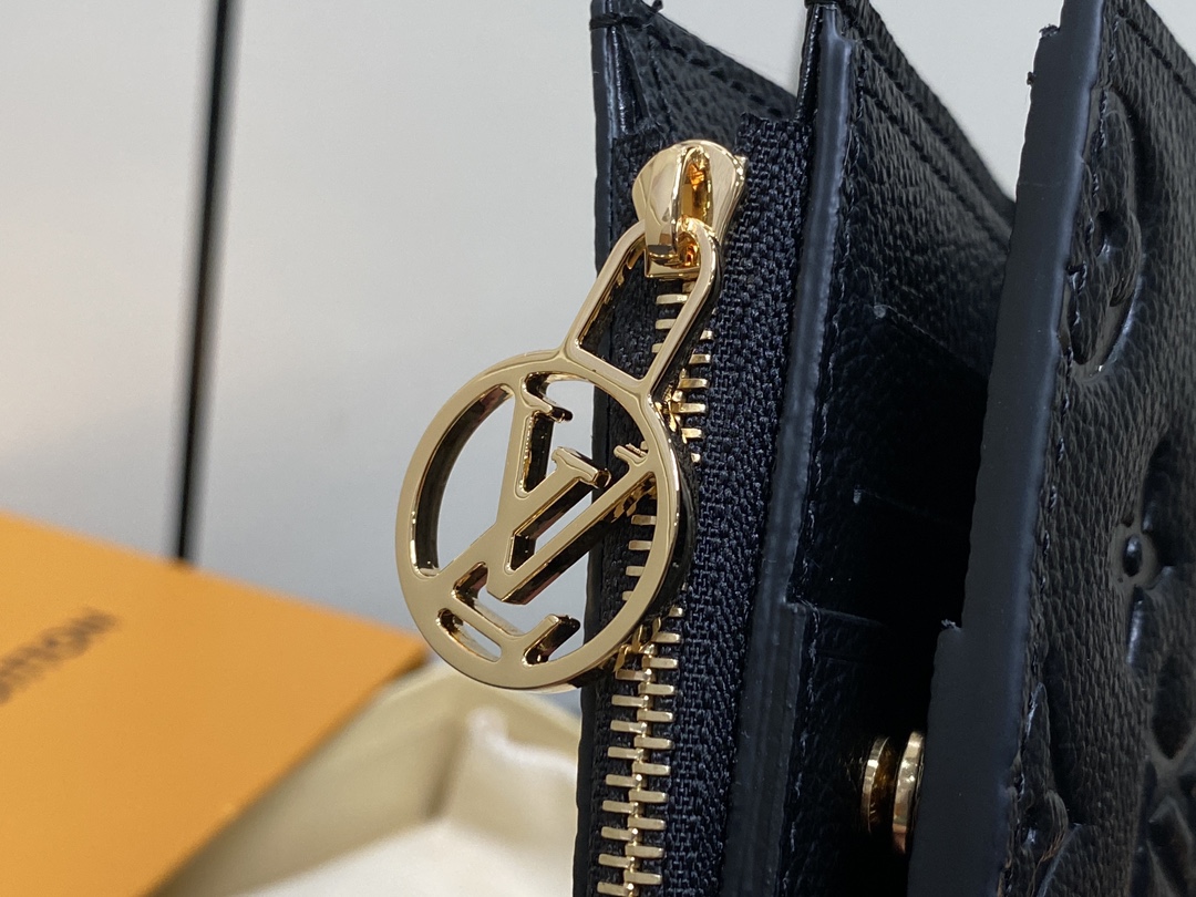  LOUIS VUITTON 路易威登 Portefeuil Lisa  拉链 开合 压花 钱包 短夹 黑色 蓝色  M83587 M83365