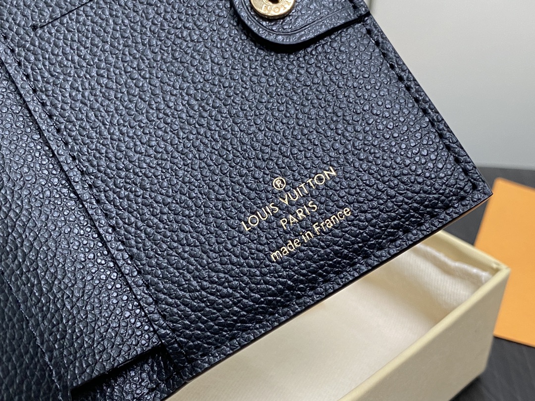  LOUIS VUITTON 路易威登 Portefeuil Lisa  拉链 开合 压花 钱包 短夹 黑色 蓝色  M83587 M83365