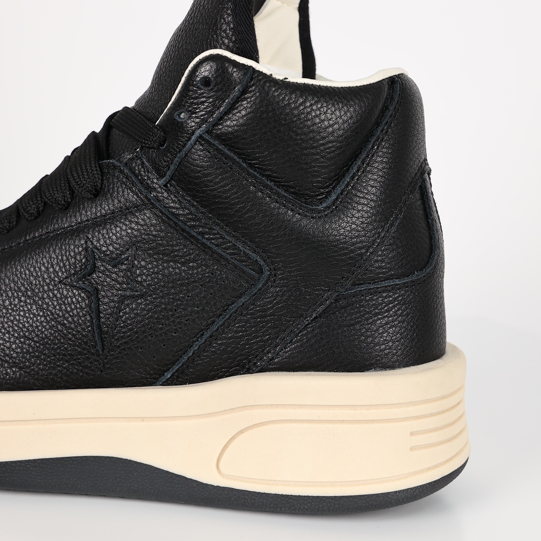  Rick Owens DRKSHDW Converse Turbodrk Weapon 联名款  高筒 靴子 板鞋 休闲鞋 男鞋 女鞋  黑黄